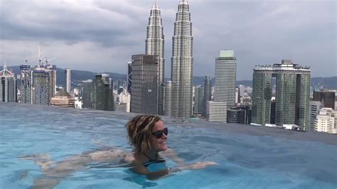 This apartment offers an outdoor pool and a gym. Kuala Lumpur Infinity pool @ The Face Suites - YouTube