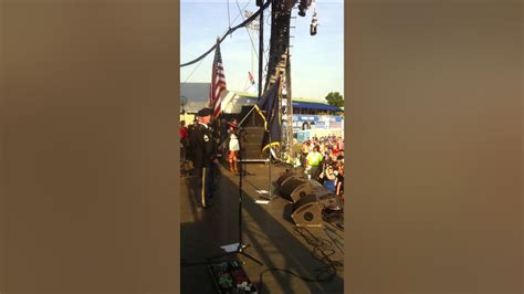Lauren Mink Sings National Anthem At Red White And Boom 2012 Youtube