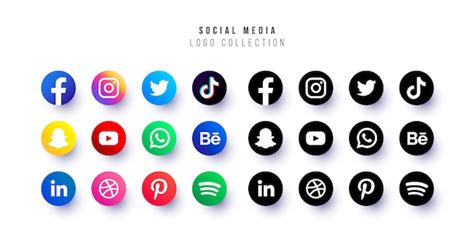 Free Vector Social Media Logo Collection