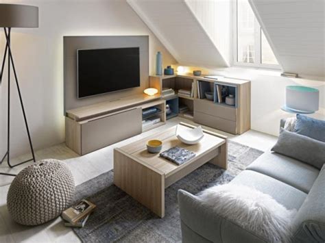 Un Meuble Télé En L Pour Un Salon Original Bright Living Room Living