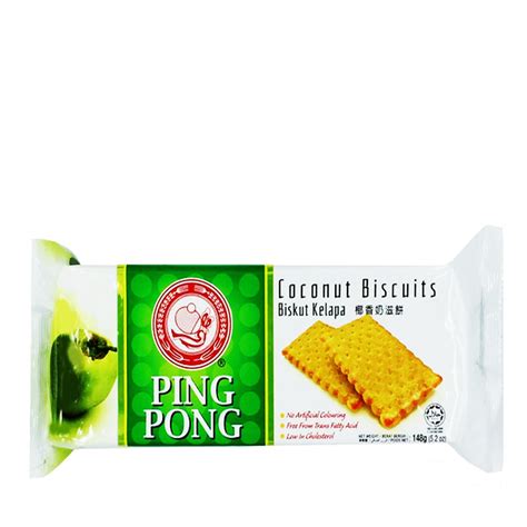 And as part of our continual commitment to table tennis and other sports, we also provide sponsorships to the next generation of young players in malaysia. Ping Pong Coconut Biscuits 148gm | Shopee Malaysia