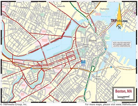 Boston Road Map Boston City Map Boston Map Emergency Plan