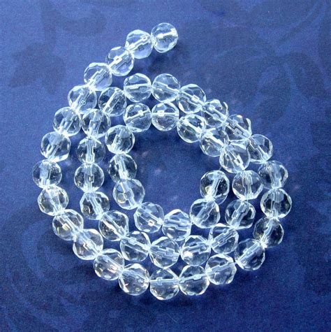 50 Pieces 6mm Clear Glass Beads Fire Polished Beads Etsy