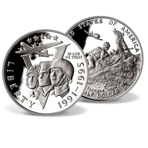 World War Ii 50th Anniversary Coin For Sale American Mint