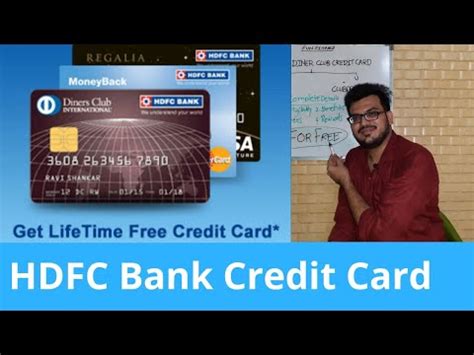 (with country code), and your pan or date of birth details. HDFC Bank Credit Card | HDFC DinersClub Credit Card for FREE - YouTube