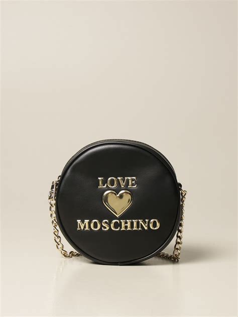 Love Moschino Crossbody Bag In Synthetic Leather With Logo Mini Bag