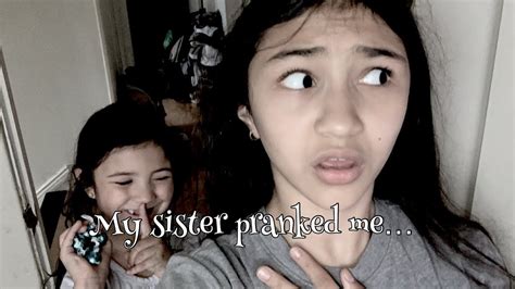 my sister pranked me while i was sleeping 😰 youtube