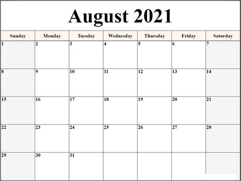Microsoft Excel Free Calendar 2021 Template The Best Content Calendar