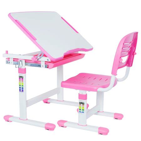 The desk height can be adjusted from 53 cm to 82 cm, ideal for body sizes 110 cm to 200 cm. VIVO Height Adjustable Childrens Desk & Chair Kids ...