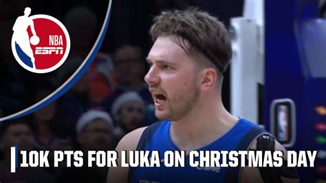 Luka Doncic Reaches 10000 Career Points 😱📈 Nba On Espn Youtube