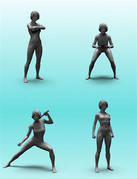 Stand Strong Poses For Genesis 8 Female Daz 3d Models 3d Cg Strong Pose Poses 3d Model