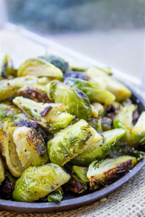 1 lb fresh brussels sprouts 1 sliced carrot 1 lime salt pepper handful of pine nuts olive oil. Oven Roasted Brussels Sprouts - Dinner, then Dessert