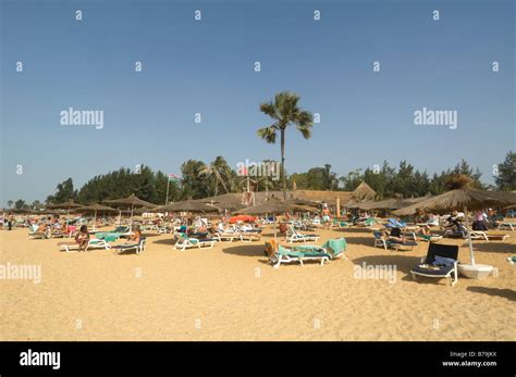 Beach Kololi Banjul The Gambia Stock Photo Alamy