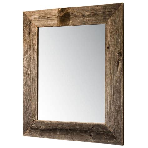22x26 Mirror With Barnwood Frame Natural Etsy Barn Wood Frames