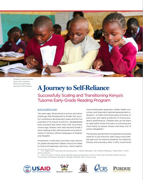 A Journey To Self Reliance Successfully Scaling And Transitioning