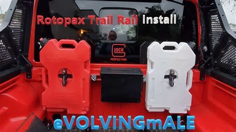Trail Rail Rotopax Install Youtube