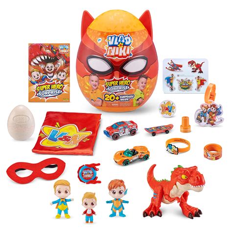 Buy Zuru Vlad And Niki Superhero Surprise Egg Red Dino Attack Online At