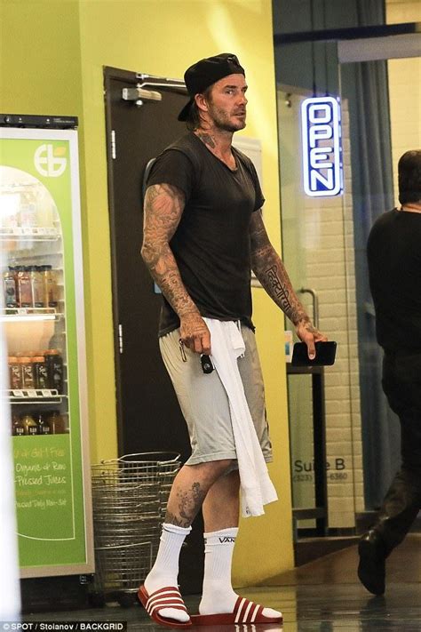 Mens Slides Outfit Adidas Slides Outfit David Beckham Gym David