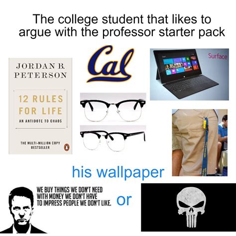 The College Student That Argues A Lot Starter Pack Rstarterpacks