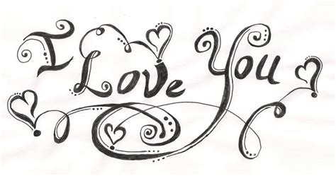 Pin By Shonda Prue On Letters I Love You Drawings Easy Love Drawings