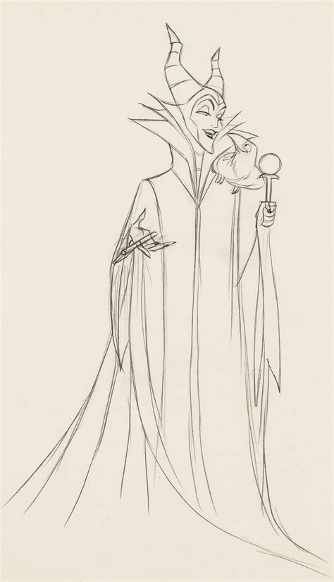 Image Of Sleeping Beauty Maleficent Animation Art Production Drawing