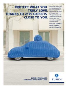 Third party liability, collision accidental damage or partial casco: Zurich Car Insurance Ad | Creative Ads and more...