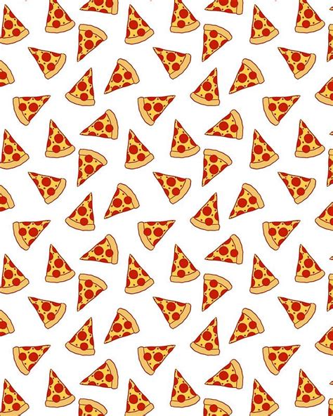 Pizza Fast Food Pattern Photographic Print By Deificusart Pizza Wallpaper Food Patterns