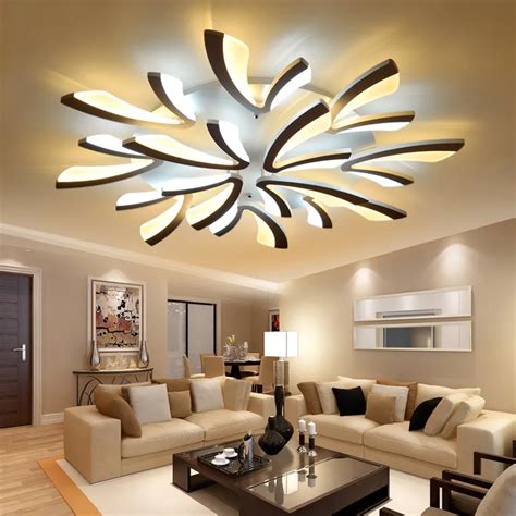 Remote Dimmer Led Ceiling Lights Acrylic For Living Room Bedroom
