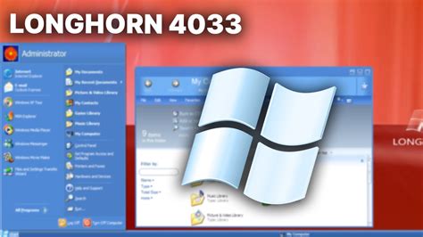 Windows Longhorn Build 4033 Overview And Install Tutorial Youtube