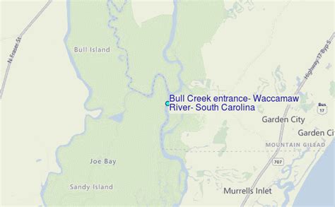 Bull Creek Entrance Waccamaw River South Carolina Tide Station