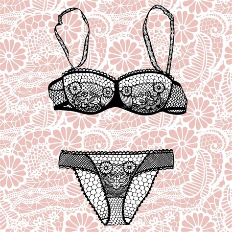 Hand Drawn Sexy Lingerie Set Stock Vector Image By Comotom
