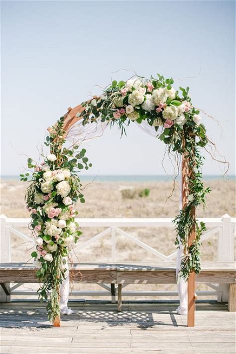 10 Elegant DIY Floral Wedding Arch Decorating Inspirations ~ GODIYGO.COM