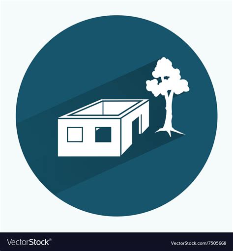 House Icon Unfinished Building Without Roof Vector Image