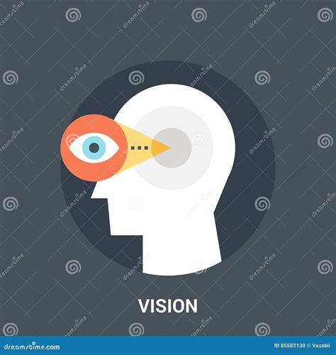 Vision Icon Eyes Sign Service Support Upgrade Concept Vector On
