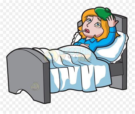 Cartoon Picture Of Sick Person In Bed Srcdata Woman Sick In Bed