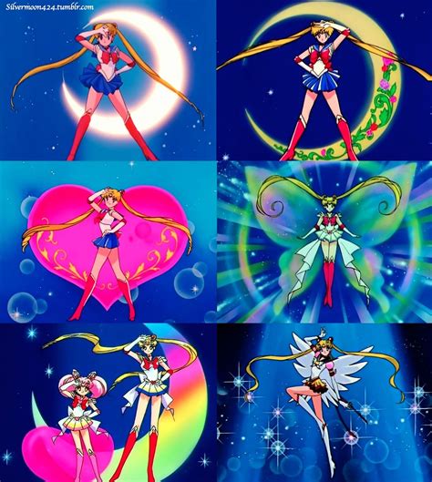 Silver Moon Crystal Power Kiss Sailor Moon Transformation Sailor Moon Usagi Sailor Moon Manga