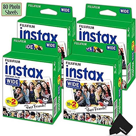 FujiFilm Instax Wide Instant Film 4 Pack 4 X 20 Total Of 80 Photo