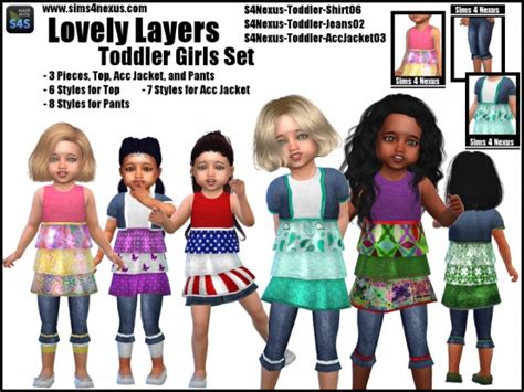 Lovely Layers Toddler Girls Set At Sims 4 Nexus Sims 4 Updates