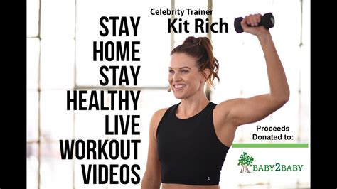 day 2 cardio strength light weights w celebrity trainer kit rich stay home stay healthy 45