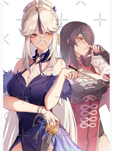 Beiguang Beidou And Ningguang Genshin Impact Shipping Yuri NSFW Sticker By Hidoyatarg