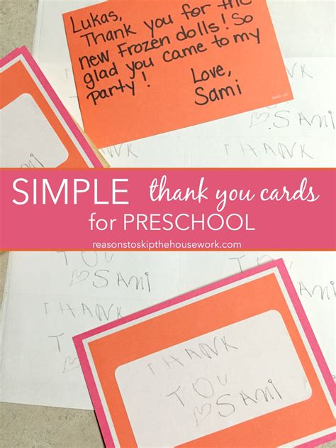 Simple Thank You Notes