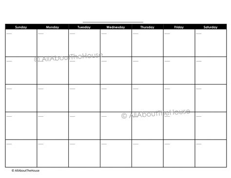 Printable Perpetual Calendar Template Business