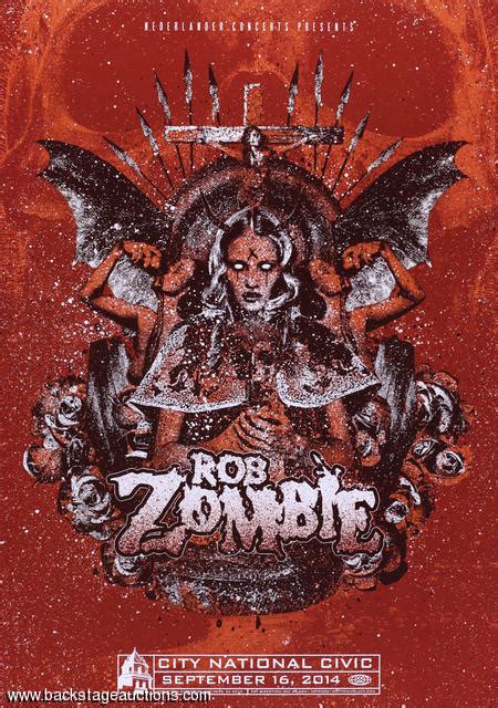 Rob Zombie 2014 San Jose Ca Original Concert Poster Store