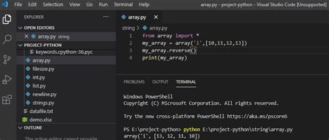 The arrange() function of python numpy class returns an array with equally spaced elements as per the interval where the interval mentioned is half opened, i.e. Python Array With Examples - Python Guides