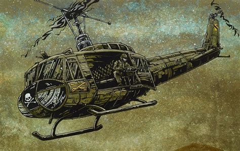 1st Air Cav Military Art David Lozeau Art Vietnam Art