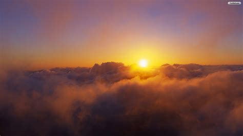 Sunset Above The Clouds Wallpaper 1920x1080 32096