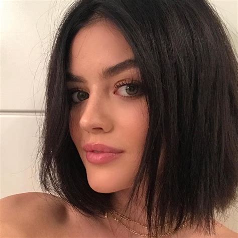 Lucy Hale Cuts Her Hair And Dyes It Dark Brown Allure