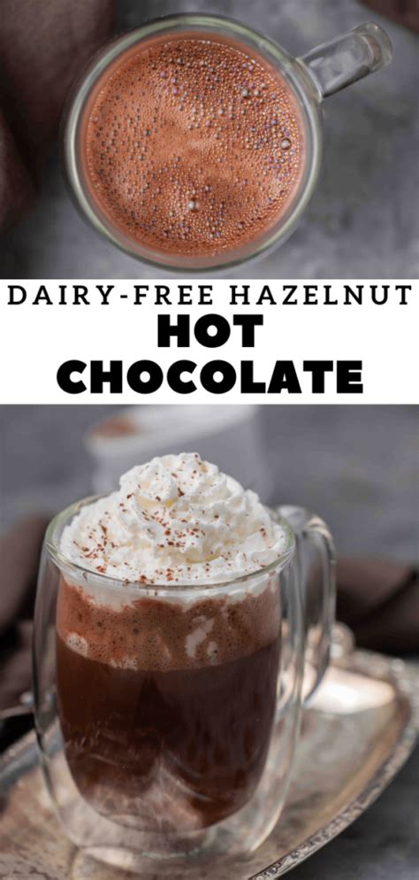 3 ingredient healthy hazelnut hot chocolate lifestyle of a foodie