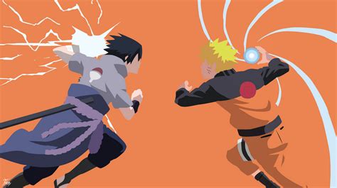 Naruto Vs Sasuke Minimalistic By Diizay On Deviantart