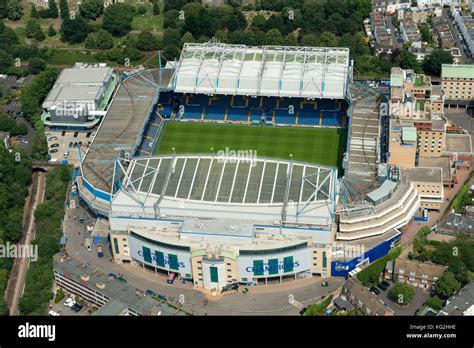 Chelsea Fc Ground Stamford Bridge Aerial Stock Photo Alamy